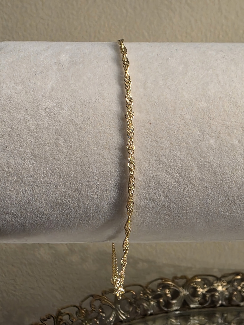 ✨️✨️ 10K Yellow Gold Twisted Singapore Bracelet 7.5"